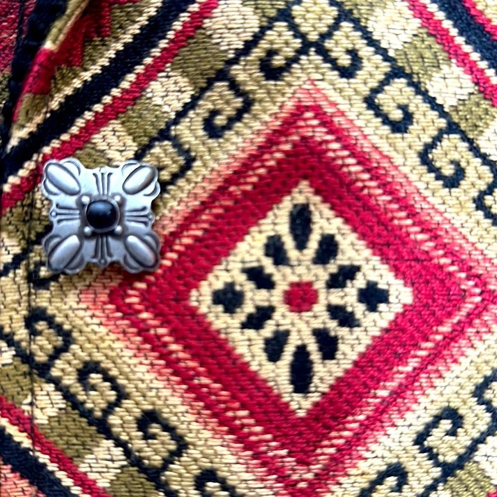 Vintage Silverado Tapestry Jacket Native American Print Made in USA - Picture 11 of 11
